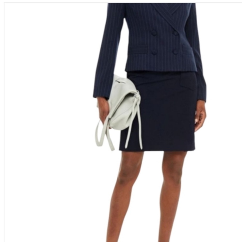 Acne Studios Black Wool Front Pocket Kimbra Stretch Skirt 36 4